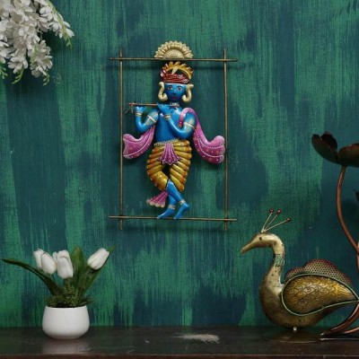 MULTICOLOUR IRON  PAINTED KRISHNA